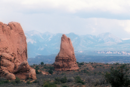 [View from rock formation named Window Arch.]